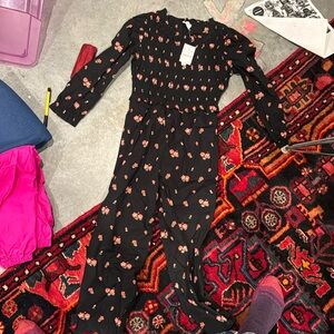 Crewcuts jumpsuit w embroidery long sleeve